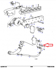 Volvo Penta Deckel Flansch 844093