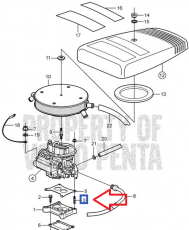 Volvo Penta Stehbolzen Vergasermontage 3853373