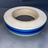 Designfolie 25mm azurblau-dunkelblau (Preis pro laufender Meter)