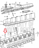 Volvo Penta Ventilführung Valve TD30 ersetzt 3582561